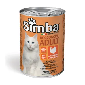 BOCCONCINI PER GATTI 'SIMBA' tacchino e rognone - gr 415 (24 PZ)
