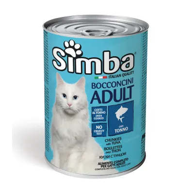 BOCCONCINI PER GATTI 'SIMBA' tonno - gr 415 (24 PZ)