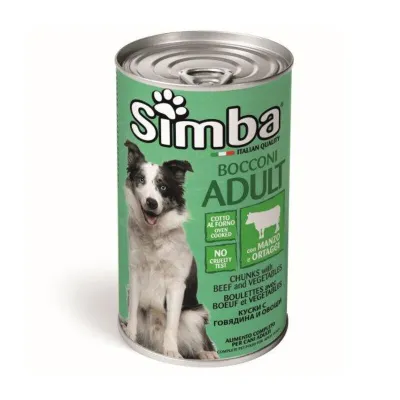 BOCCONI PER CANI 'SIMBA' manzo e ortaggi - gr 1230 (12 PZ)