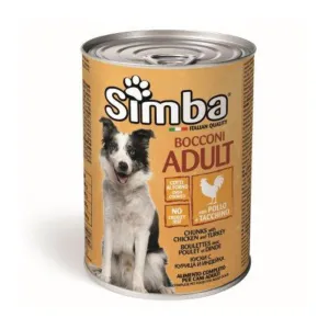 BOCCONI PER CANI 'SIMBA' pollo e tacchino - gr 415 (24 PZ)