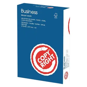 CARTA UFFICIO 'COPY RIGHT BUSINESS' A3 - 42 x 29,7 cm (5 pz)