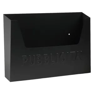 CASSETTA PORTAPUBBLICITA' 'ERICA' cm 35,5x8,5x H 26 - antracite