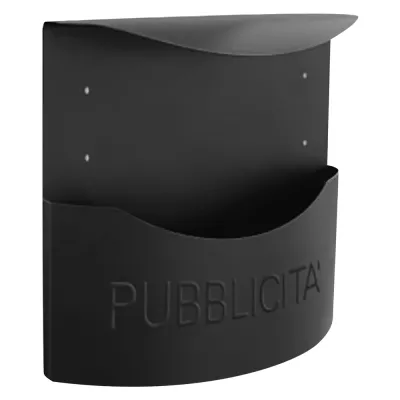 CASSETTA PORTAPUBBLICITA' 'VIOLA' cm 34,5x12,5x H 35 - antracite