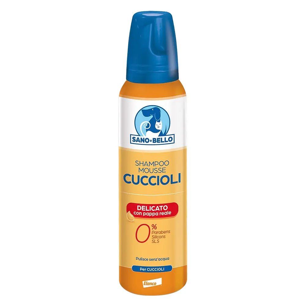 SHAMPOO MOUSSE PER CANE 'CUCCIOLI' delicato - con pappa reale