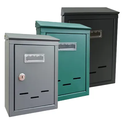 CASSETTA POSTALE 'MAGNOLIA' cm 20,5x6,8x H.30 - grigio argento