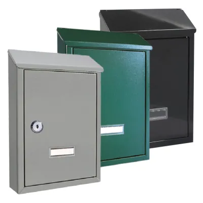 CASSETTA POSTALE 'NINFEA' cm 20,5 x 6,8 x H.30 - grigio argento