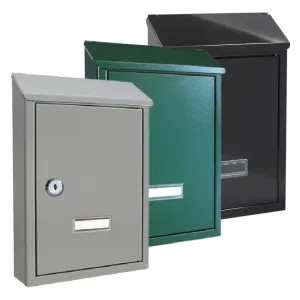 CASSETTA POSTALE 'NINFEA' cm 20,5x6,8x H.30 - verde muschio