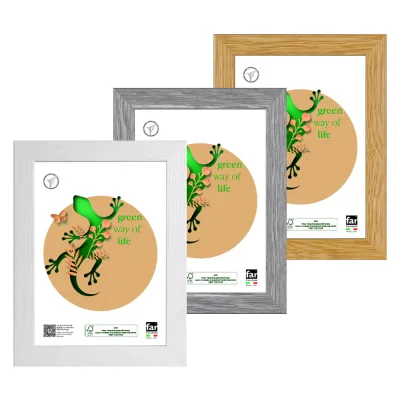 CORNICE 'NEWMAN' cm 13 x 18 con portafoto - bianco