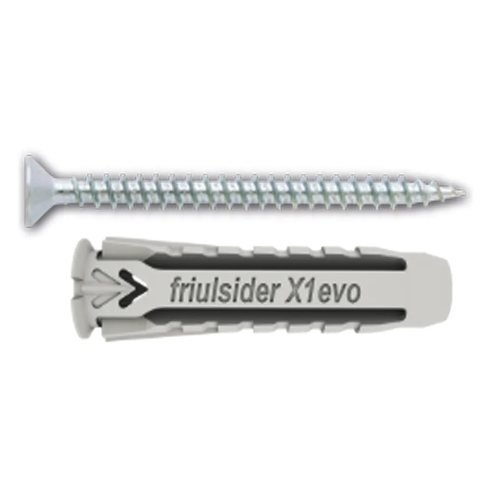 TASSELLO NYLON 'X1 EVO' CON VITE TPS TRUCIOLARE mm 8 x 40 - vite 5 x 50 TASSELLO NYLON 'X1 EVO' CON VITE TPS TRUCIOLARE mm 8 x 40 - vite 5 x 50