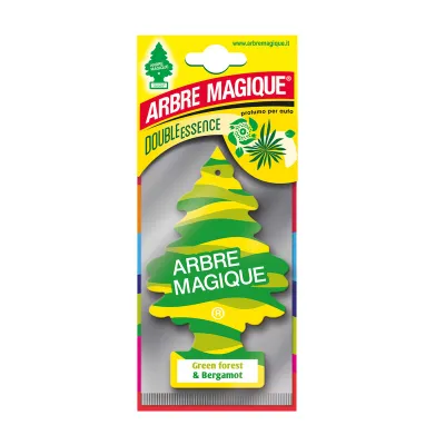 DEODORANTE AUTO 'ARBRE MAGIQUE' 'double essence' - green forest e bergamot (24 CF)