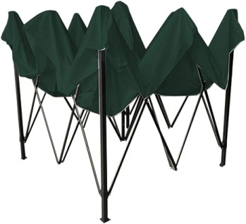 FOLDABLE GREEN GAZEBO IN POLYESTER AND METAL WITH BAG 3.1 x 3 x 3 MT