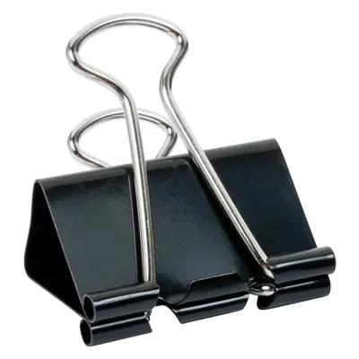 MOLLA FERMACARTE 'DOUBLE CLIP' mm 19 - pezzi 10 (12 CF)