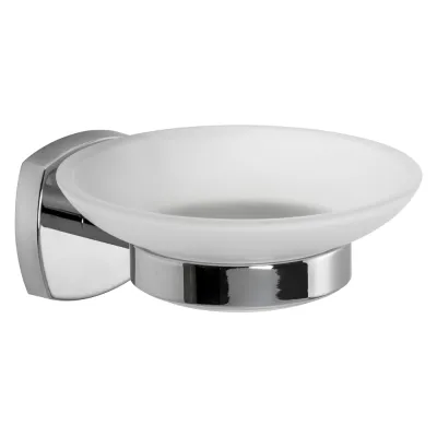 PORTA SAPONE SERIE 'STARTER' leghe metalliche - vetro opaco