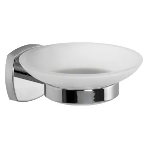 PORTA SAPONE SERIE 'STARTER' leghe metalliche - vetro opaco