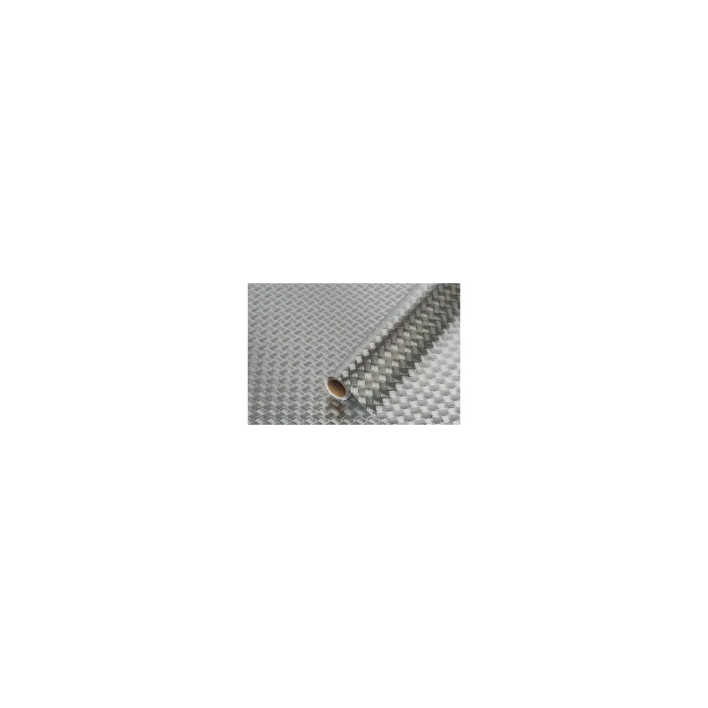 PLASTICA ADESIVA DCFIX 210.0060 ARGENTO RILIEVO 10 M