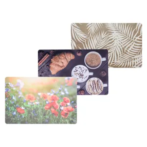 TOVAGLIETTA AMERICANA PER TAVOLI cm. 43 x 28 - 'breakfast' fantasie assortite (12 PZ)