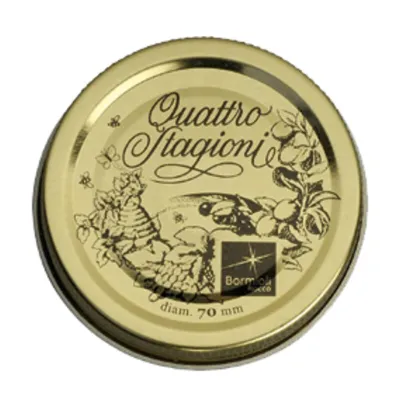 TAPPO PER VASO ERMETICO IN VETRO 'QUATTRO STAGIONI' Ø mm 70 - per vasi da ml 250/500 - cf da 2 pz