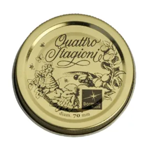 TAPPO PER VASO ERMETICO IN VETRO 'QUATTRO STAGIONI' Ø mm 70 - per vasi da ml 250/500 - cf da 2 pz