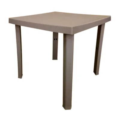 TAVOLO RESINA FIGARO 80X80X72CM TORTORA