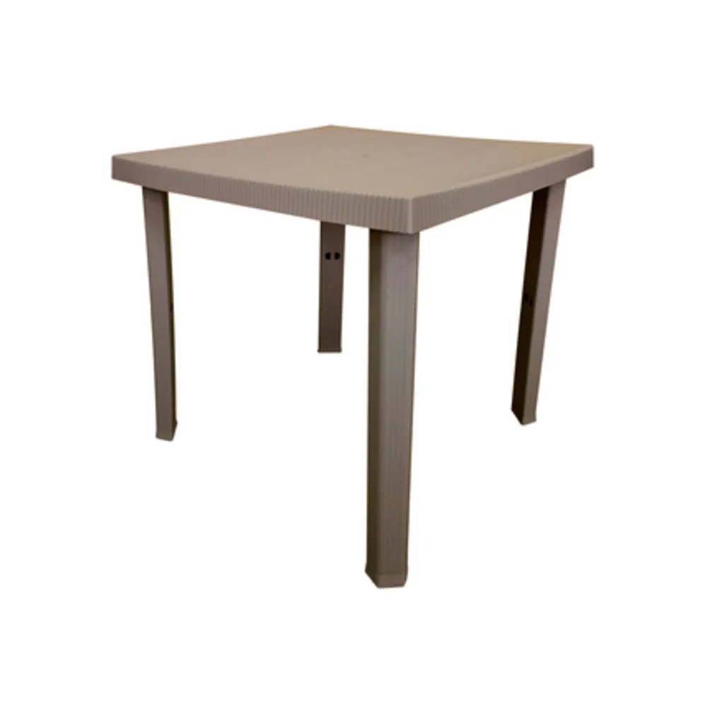 TAVOLO RESINA FIGARO 80X80X72CM TORTORA