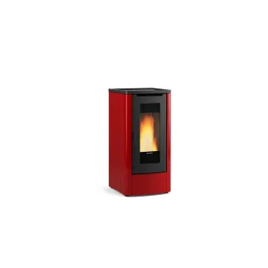 STUFA A PELLET 'DAHIANA 5.0' 10 kW - colore bordeaux