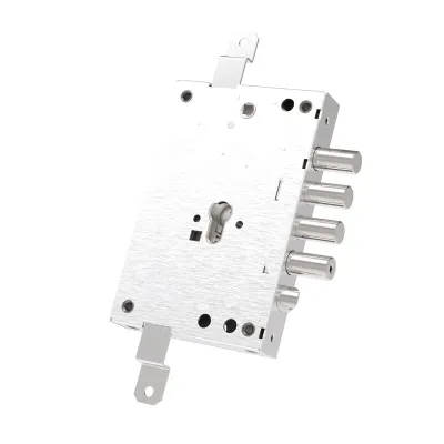 SERRATURA A LEVE PER PORTE BLINDATE 'SERIE 82' E 63 - 4 cat. / int.28 mm c/sist.antimanipolazione