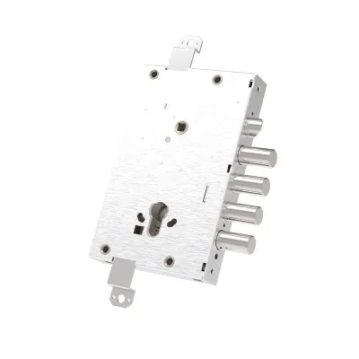 SERRATURA A LEVE PER PORTE BLINDATE E 63 - 4 catenacci / interas.28 mm