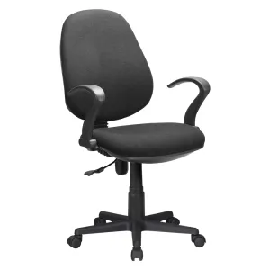SEDIA DA UFFICIO nero - cm 60 x 58,5 x h. 90,5 / 102