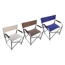 SEDIA REGISTA 'ALICANTE' telo colore tortora (2 PZ)