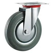 RUOTA PER CARRELLI ART. 80 ø mm 160 - piastra mm 135 x 110 - capacità kg 100