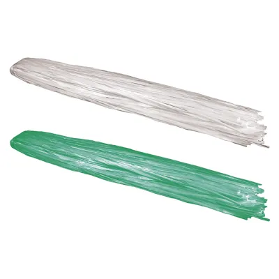 RAFIA SINTETICA A MAZZETTI gr. 200 circa - colore verde (15 KG)