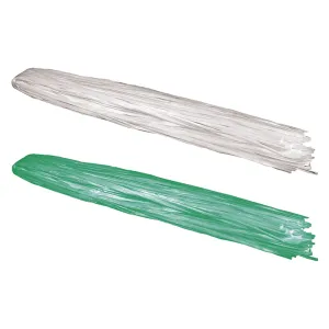RAFIA SINTETICA A MAZZETTI gr. 200 circa - colore verde (15 KG)