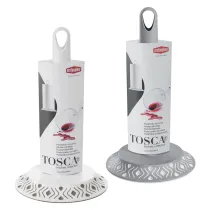 PORTAROTOLO DA CUCINA 'TOSCA' bianco/tortora