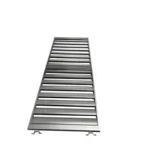 C PANNELLO LATERALE P/PERGOLA LAMELLE ALU 93X235H GRIGIO