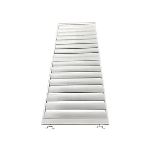 C PANNELLO LATERALE P/PERGOLA LAMELLE ALU 93X235H BIANCO