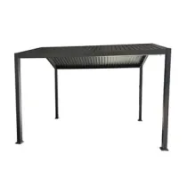 C PERGOLA BIOCLIMATICA 2 FALDE 3X3.9XH3,2 ALU STEEL GRIGIO