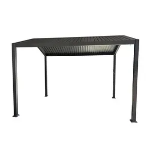 C PERGOLA BIOCLIMATICA 2 FALDE 3X3.9XH3,2 ALU STEEL GRIGIO