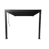 C PERGOLA BIOCLIMATICA ADDOSSATA 3X3XH2,5 ALU STEEL GRIGIO
