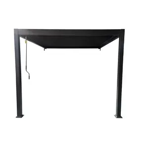 C PERGOLA BIOCLIMATICA ADDOSSATA 3X3XH2,5 ALU STEEL GRIGIO