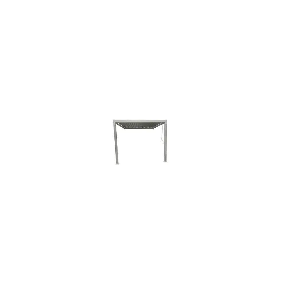 C PERGOLA BIOCLIMATICA ADDOSSATA 3X3XH2,5 ALU STEEL BIANCO