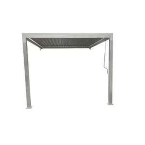 C PERGOLA BIOCLIMATICA ADDOSSATA 3X3XH2,5 ALU STEEL BIANCO