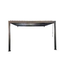 C PERGOLA BIOCLIMATICA ADDOSSATA 3X4XH2,5 ALU STEEL GRIGIO
