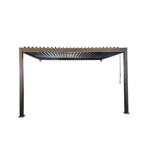 C PERGOLA BIOCLIMATICA ADDOSSATA 3X4XH2,5 ALU STEEL GRIGIO