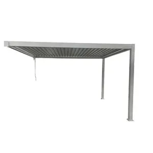 C PERGOLA BIOCLIMATICA ADDOSSATA 3X4XH2,5 ALU STEEL BIANCO