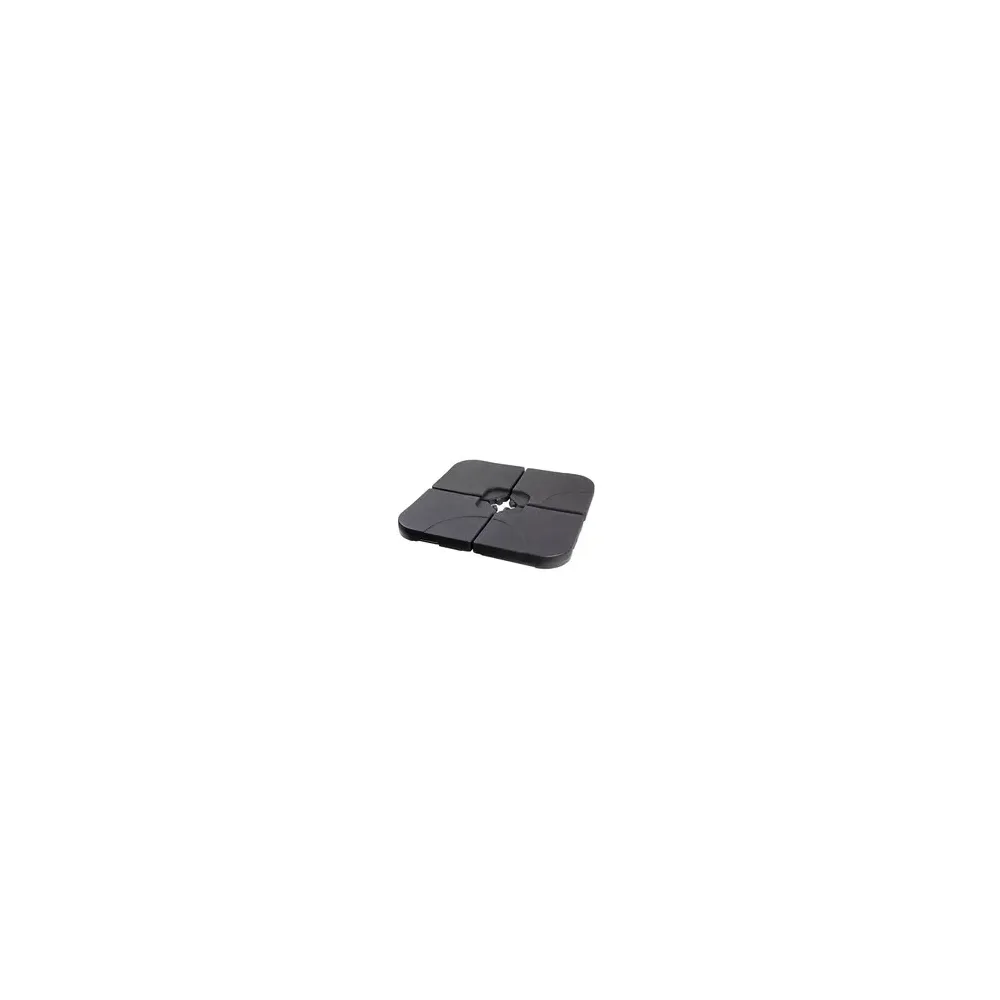 C SET 4 BASI P/OMBRELLONE CAPRI 25KG CADAUNO NERO