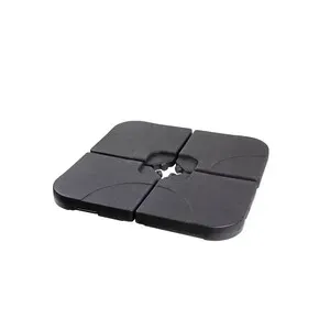 C SET 4 BASI P/OMBRELLONE CAPRI 25KG CADAUNO NERO