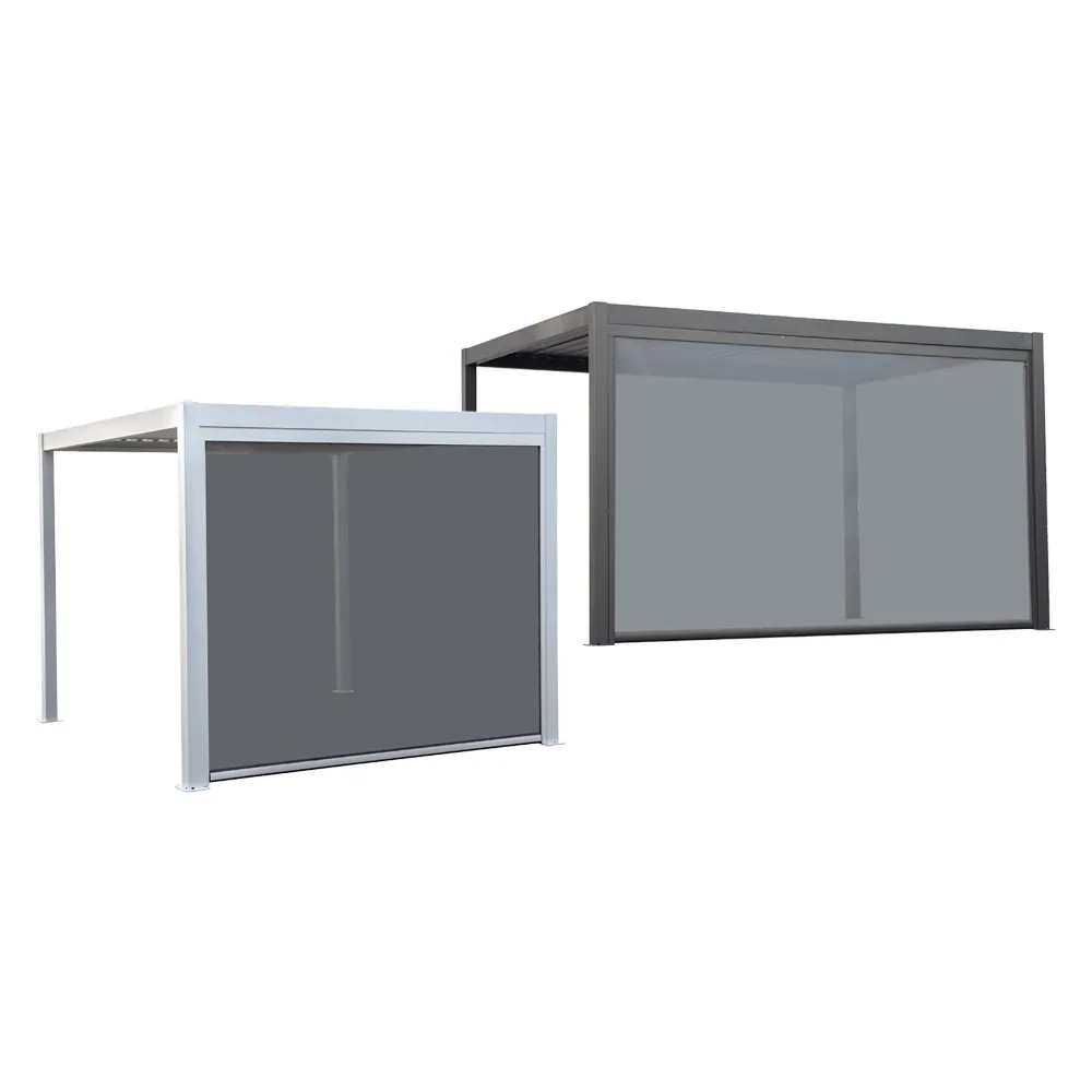 TENDA A RULLO 'ZEN' PER PERGOLA BIOCLIMATICA 'QUIETE' per mt 3 - bianco