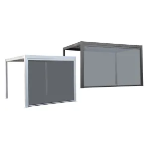 TENDA A RULLO 'ZEN' PER PERGOLA BIOCLIMATICA 'QUIETE' per mt 3 - bianco