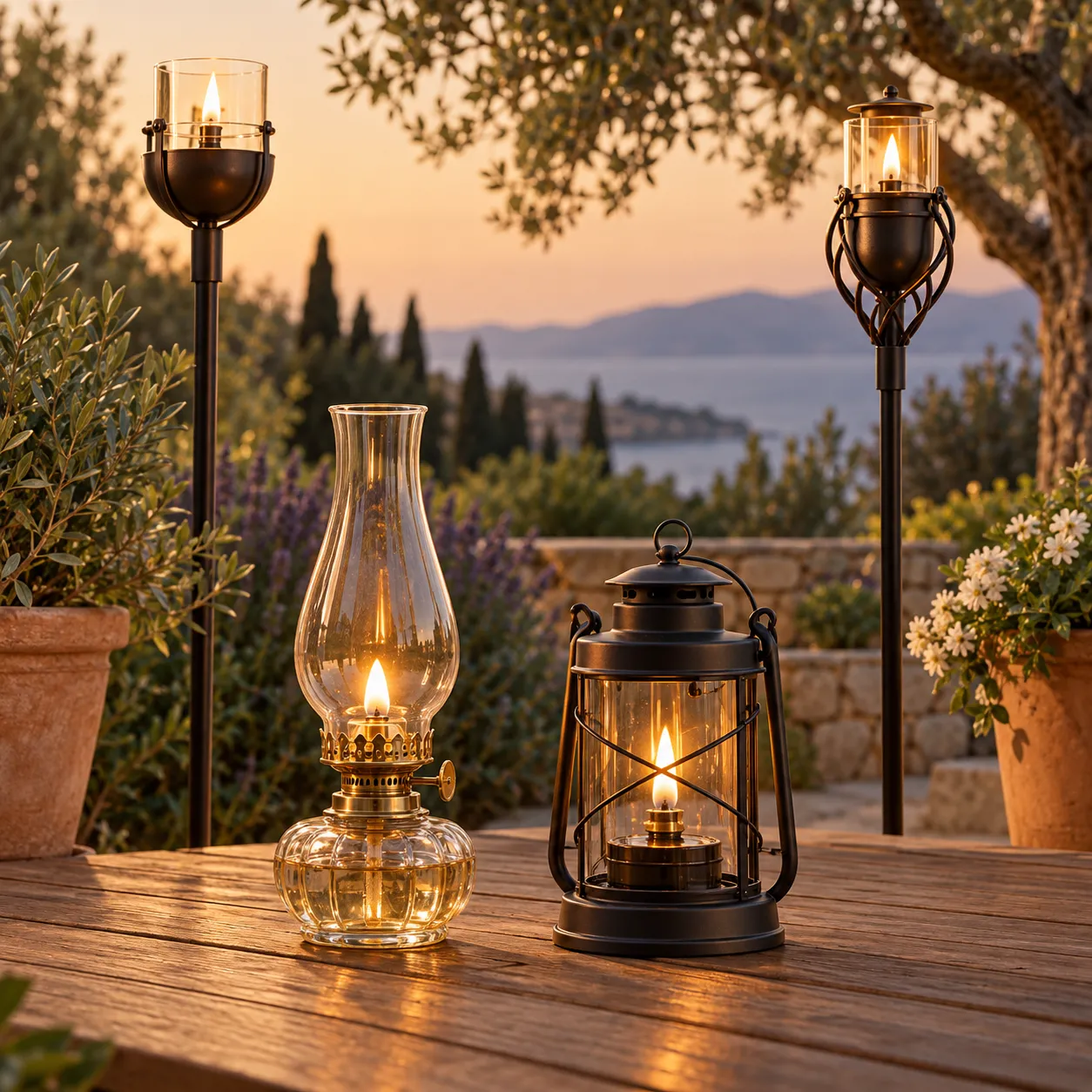TORCE E LAMPADE A OLIO