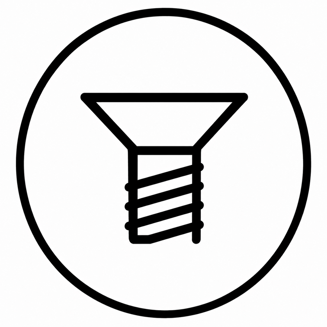 Tipo Testa Vite: Testa Piana Svasata - TSP